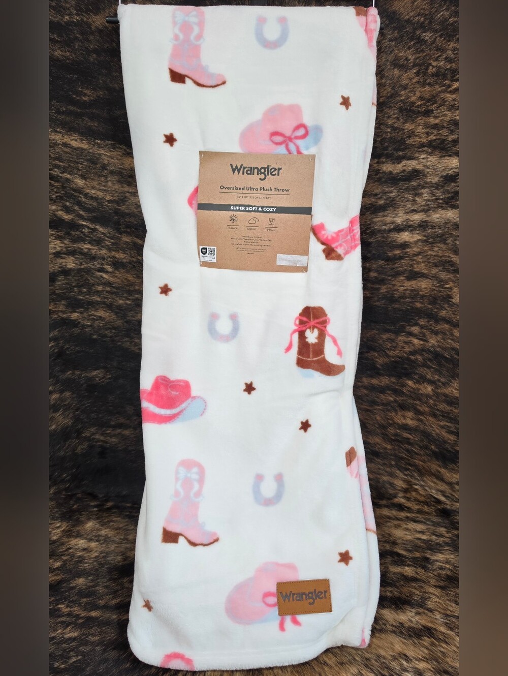 Wrangler Cowgirl Throw Blanket
